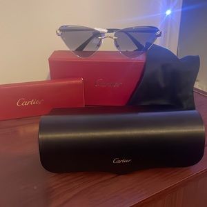Cartier panthers classic cat eye sunglasses